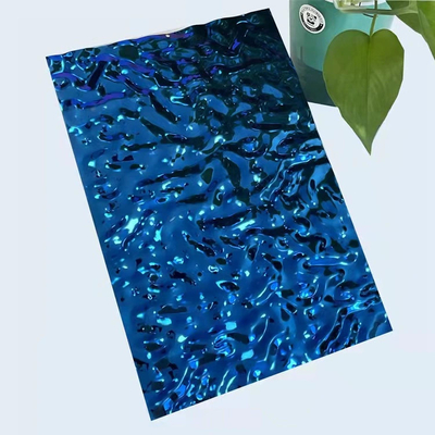 ASTM AISI Water Ripple Stainless Steel Sheet 2205 304 316 Mirror Finished