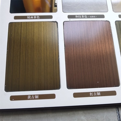8K Polishing Golden SS Sheet 201 304 Grade Stainless Steel 316 Sheet